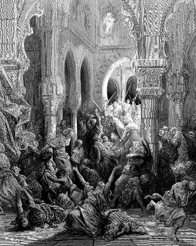 The Crusaders Massacre the Inhabitants of Caesarea Gustave Doré